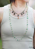 Boho Necklace, Aventurine Lariat Necklace